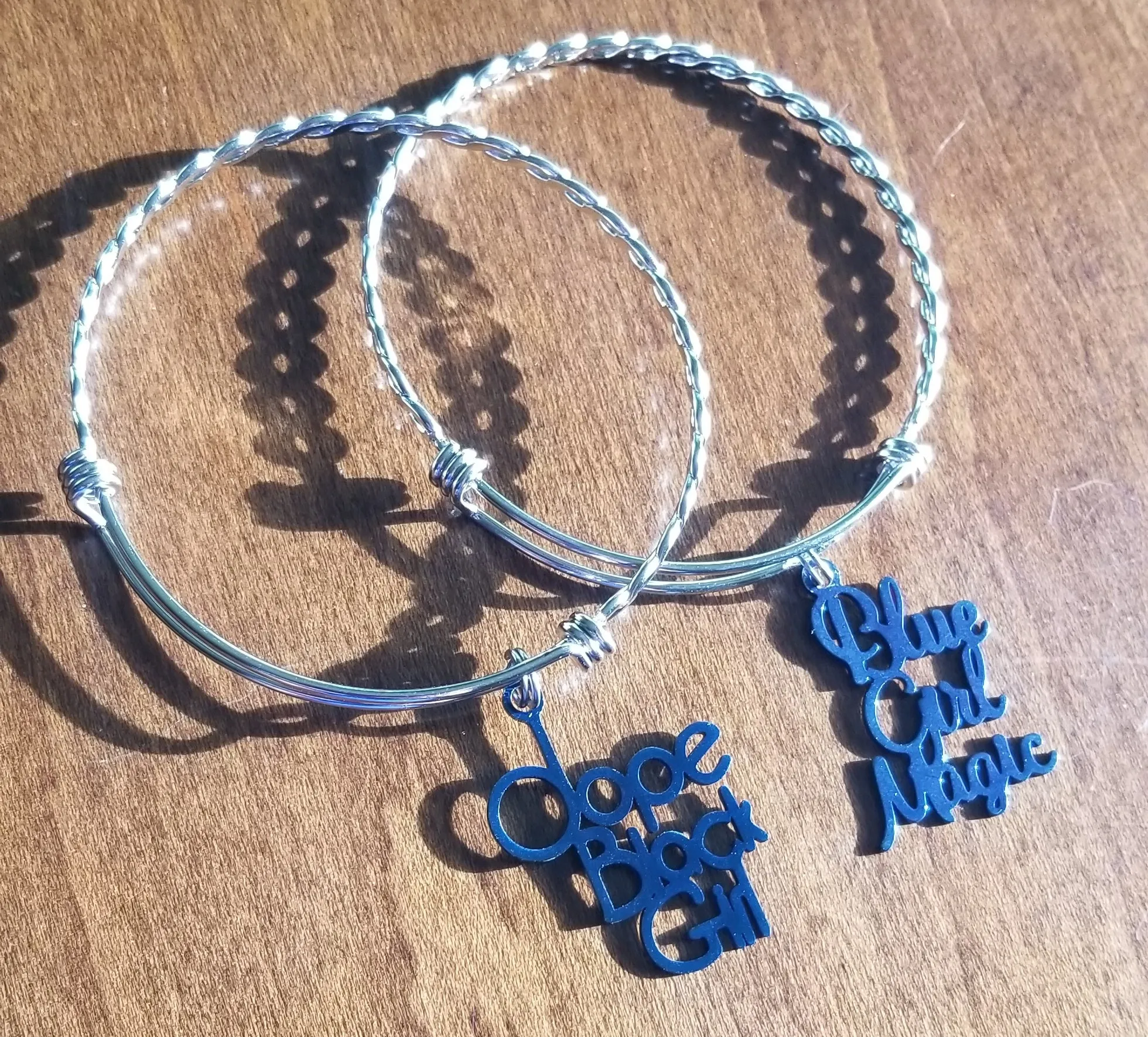 Blue Jazzy Charm Bracelets