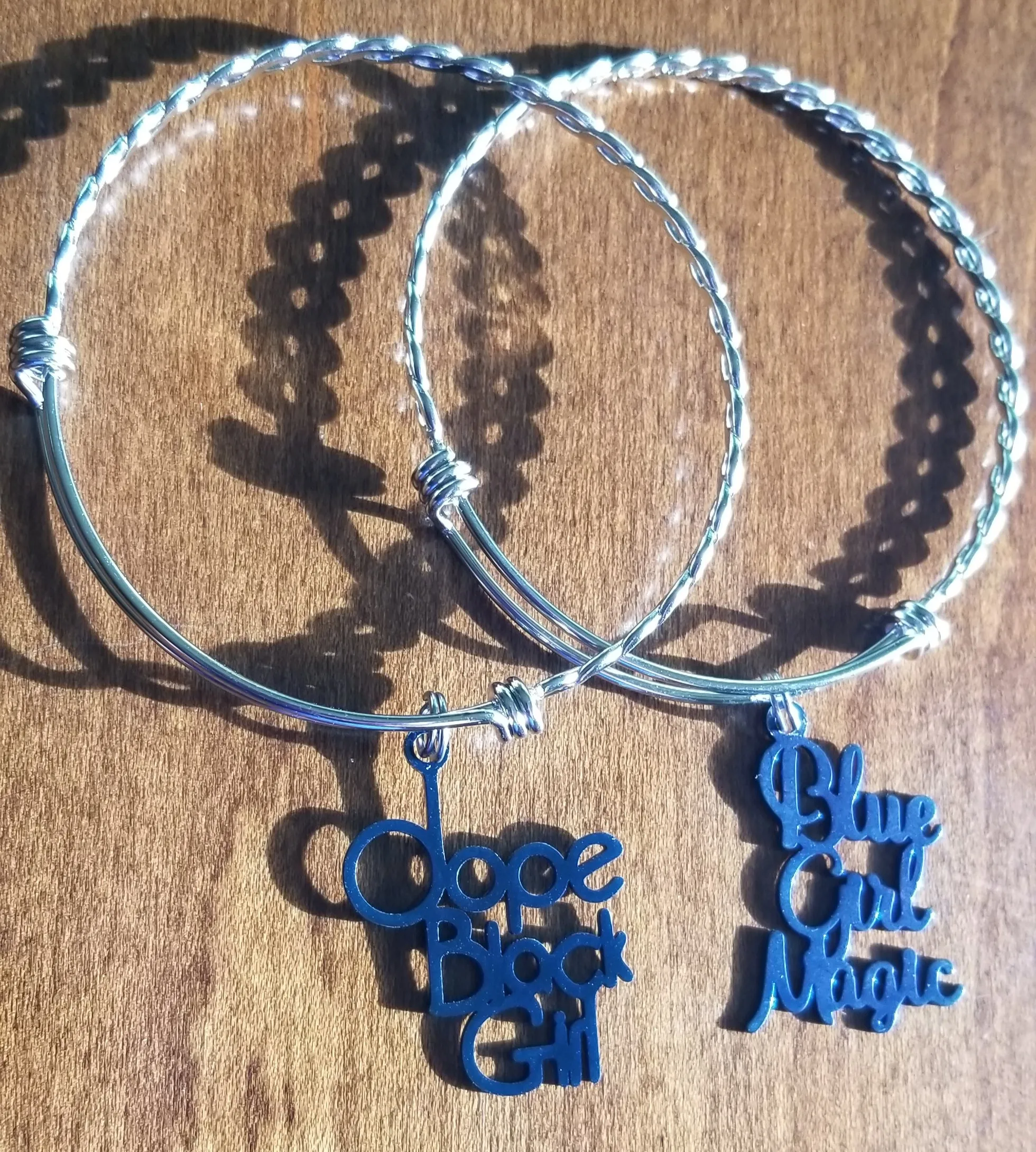 Blue Jazzy Charm Bracelets