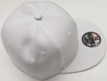 Ian -- Acrylic Fitted Baseball Cap -- White