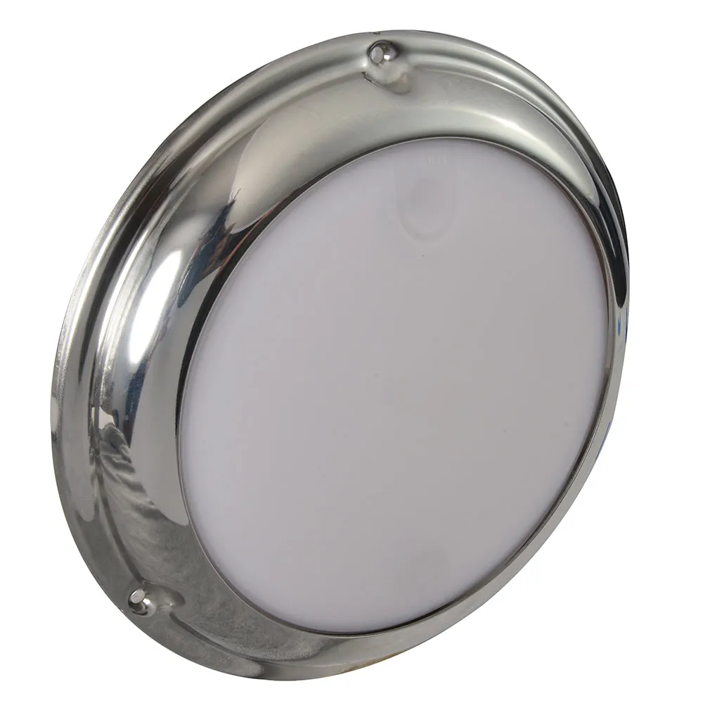 Lumitec Touch Dome White/Red LED Light Stainless Finish 12/24v