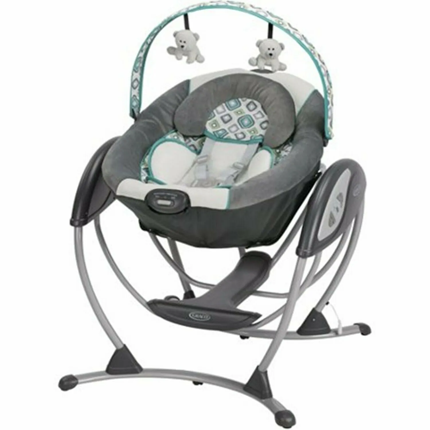 Newborn Baby Stroller with Car Seat Playard Diaper Bag Infant Swing Chair Combo
