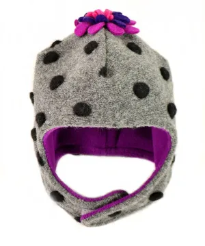 Skylah Hat Grey Polka