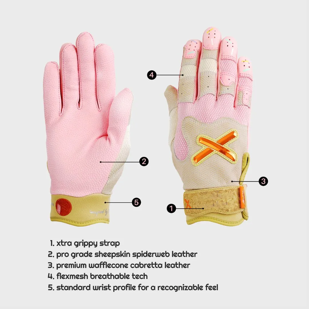 strawberry ice cream batting gloves