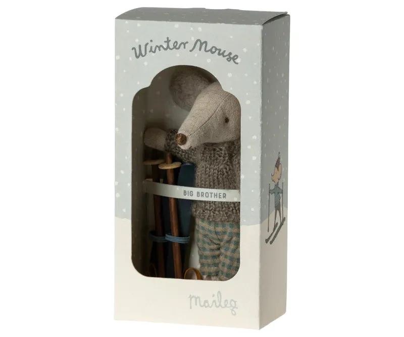 Winter Mouse with Ski Set - Big Sibling