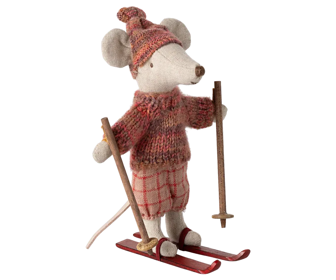 Winter Mouse with Ski Set - Big Sibling