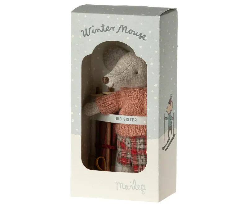 Winter Mouse with Ski Set - Big Sibling