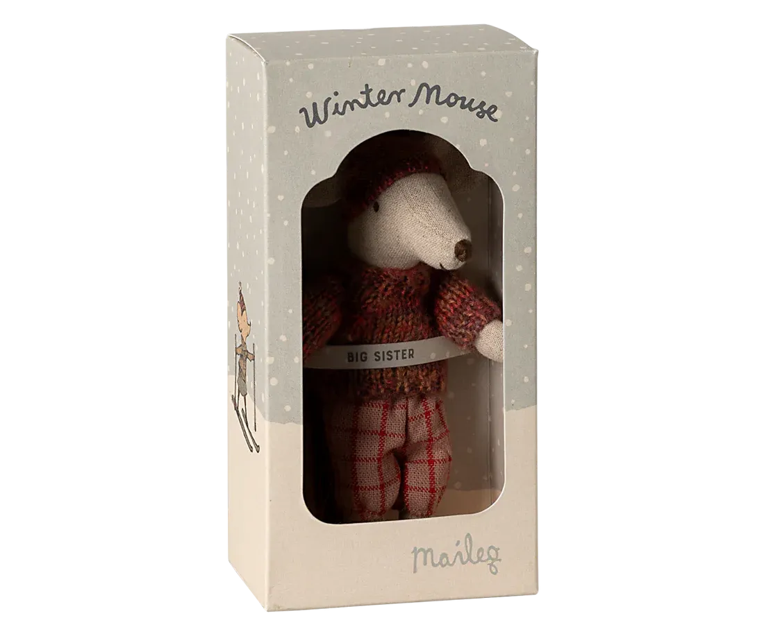 Winter Mouse with Ski Set - Big Sibling
